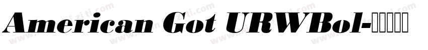 American Got URWBol字体转换